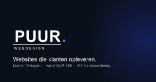 Logo van PUUR. Webdesign